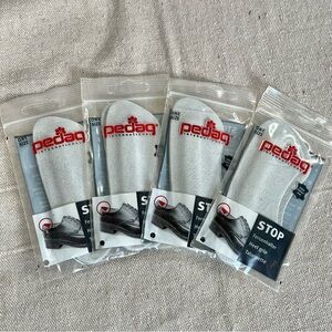 NWOT pedag Bundle of Four Pairs Leather Self-Adhesive Stop Heel Grip